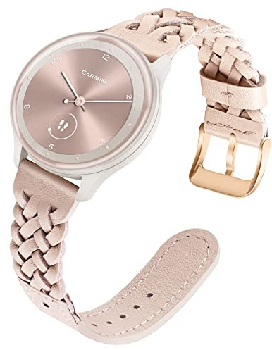 TRUMiRR Ersatz für Garmin Vivoactive 5/Venu Sq 2 Music/Vivomove Sport/Venu 2 Plus Armband,20mm Mesh Gewebte Edelstahl Armband Metall Uhrenarmband Ersatzband für Garmin Venu 2 Plus 43mm/Vivomove Trend