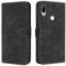 OKZone Kompatibel mit Xiaomi Redmi 7/Xiaomi Redmi Y3 Hülle, PU Leder Handyhülle Tasche Wallet Schutzhülle Flip Cover Klappbar Stoßfeste Brieftasche Etui mit Magnet Kartenfach TPU Lederhülle (Schwarz)