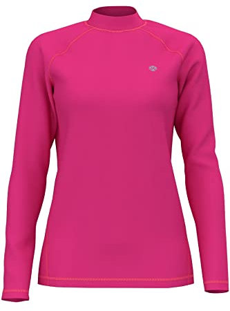 HDTIYUYP UV Shirt Damen Mädchen - Wasser Schwimmen Tshirt Rashguard Frauen Badeshirt Surf T-Shirt Schnelltrocknende Strand Shirt Wet Top Pfirsichrosa S