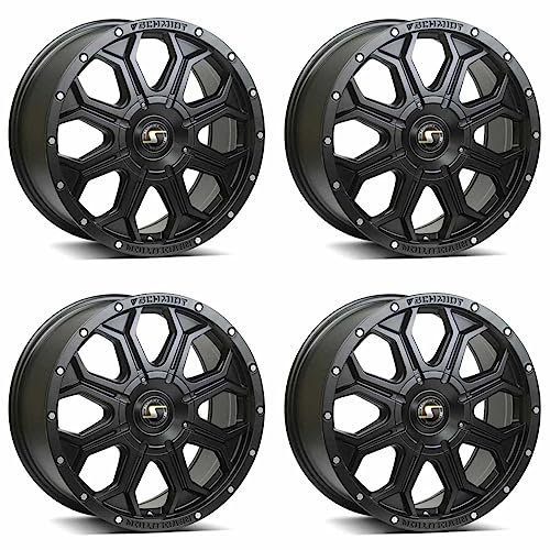 4x Schmidt Felgen 18HDX 8.5Jx18 ET45 5x120 SatinBlack kompatibel mit VW Amarok Typ 2H, Bus T5, Bus T6