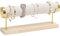 Procase Présentoir Bracelet, Porte Bracelet, Support Bracelet Détachable à 1 Niveaux avec Plateau en Bois, Porte Bijoux pour Bracelet Montre Élastique Cheveux -Beige
