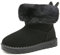 Yeeteepot Stivali Invernali per Bambini， Nero 26 EU = 27 CN