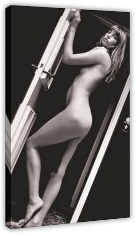 EMIGOS Poster von Model und Schauspielerin Jane Birkin Leinwand Poster Schlafzimmer Dekor Sport Landschaft Büro Zimmer Dekor Geschenk Rahmenstil 50 x 75 cm
