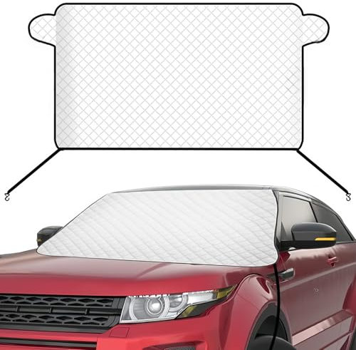 MEDZUK Kompatibel mit Renault Trafic 3 2014-2024 2025 Frontscheibenabdeckung Winter Ultra-Dick Auto Windschutzscheiben Abdeckung Sonnenschutz Anti Sonne, Staub, Schnee, EIS