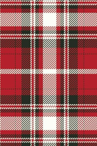 Christmas Plaid Journal: a classic 6” x 9” holiday-vibed notebook with 120 lined pages. A great gift for men, women or teens to use as a blank book or diary.