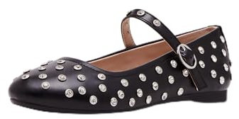 Steve Madden Ballerine Vinetar Bambina, Vernice nera, 31 EU