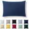 Alreya Taie Oreiller 40x60 Coton - Bleu - 100% Jersey Coton, Housse de Coussin 40x60 cm, Taies d'oreiller en Jersey avec Fermeture éclair 40 x 60 cm