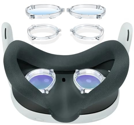 JDXFENG Magnetic Lens Protection Frames for Meta/Oculus Quest 3 Headset Accessories with Anti Blue Light Glasses Lens Protective Anti-Scratch Ring VR Eyeglasses Lens Spacer for Quest 3