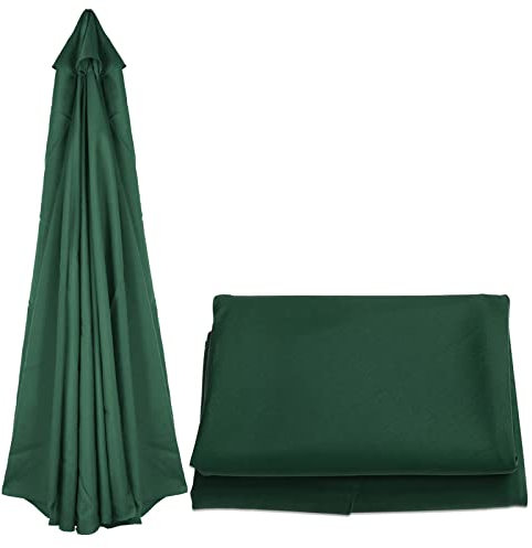 2,7 m/8,8 piedi 3 m/9,8 piedi 6 stecche 8 stecche panno sostitutivo per ombrellone, tettoia sostitutiva per ombrellone da giardino, UV/impermeabile, copertura sostitutiva esterna per patio/s