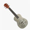 Konzert-Ukulele Mit Glänzendem Chrom-Messing-Körper Und Resonator-Ukulele Mit Hartschalenkoffer Ukulele für Anfänger