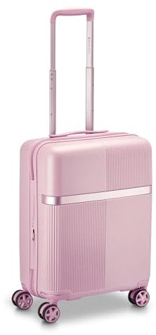 RONCATO AIRGLAM trolley cabina - 4 ruote, espandibile, altezza 55 cm, con sistema di chiusura TSA, Rosa Cipria