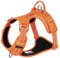 WINHYEPET True Love TLH5654 Hundegeschirr, gegen Ziehen, verstellbare Outdoor-Weste, reflektierend, Nylon, weich, geeignet für kleine, mittelgroße und große Rassen, Orange, Größe M