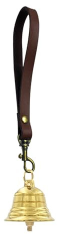 Messing Hängende Glocke für Türknauf, Weihnachtsglocken aus Messingglocken, hängende Glocke Messingglocken Gartendekor Goldglocken Hundeglocken zum Hinausgehen, Vintage Home Decor Türklingel
