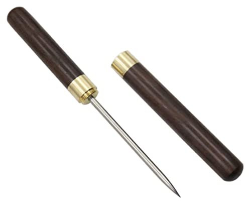 Ice Picks for Breaking Ice, Ice Pick, Stainless Steel Ice Picks with Wooden Handle & Cover for Kitchen, Bars, Bartender,Picnics, Camping