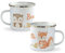PHOTOCITY Tazza asilo con nome, tazza per bambini, tazza personalizzata, tazza personalizzata infrangibile bambini, tazza in alluminio personalizzata (Gufo-scoiattolo)