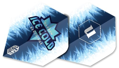 Unicorn Ultrafly Dart-Flights, blau/weiß, Standard Plus