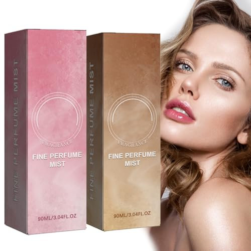 Body Splash für Frauen, 2 Stück Women's Bodyspray, Lang Anhaltender Duftspray, Haar und Körperduftnebel, Eau de Toilette, Feuchtigkeitsspendende Befeuchtet die Haut