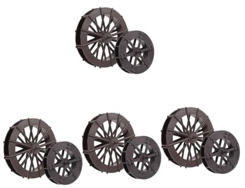 Yardwe 4 Sätze Windrad-Ornament Wasserrad Brunnen Wasserradmodell Selber Bauen Besonderheit Wasserrad Für Aquarien Schwimmbad Räder Für Hochdruckreiniger Minirad Plastik 2 Stück * 4