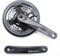HESHUYAN Kurbelgarnitur 6/7/8/9 Geschwindigkeit 24-34-42T Mountainbike-Kurbel 170mm Kurbel-Set Diamant-Loch Kettenblatt-Kettenrad-Fahrradteile Fahrradzubehör Fahrrad Kurbelgarnitur