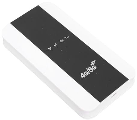 XUMIUZIY Tragbarer 4G/5G LTE Router mit SIM Kartensteckplatz, 150 Mbit/s, 3000 mAh 12H & Smart Chip für Reisen nach Hause, Connect 10 Geräte Anschließen (US Version)
