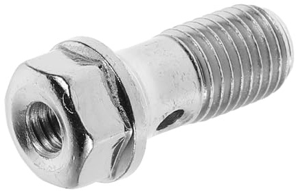 Sosoport Banjo Bolt Brake Caliper Bleeder Screws with Cover for Motorcycle Brake Repair Kit Precision-engineered Compatible with Multiple Brands Easy Installation Enhancing Braking