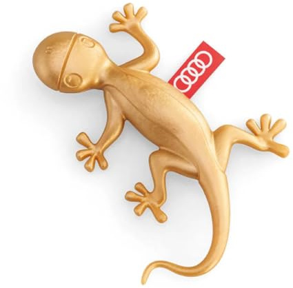 Audi 85H087009P Duftgecko aromatisch-zimtig Lufterfrischer Gecko Duftspender, gold
