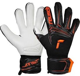 Reusch Torwarthandschuhe Kinder| Fingerschutz |starker Grip & atmungsaktiv | Performance, für Training & Spiel, geeignet für Kunstrasen & Naturrasen, Größe 4-8, Attrakt Advance Finger Support Junior