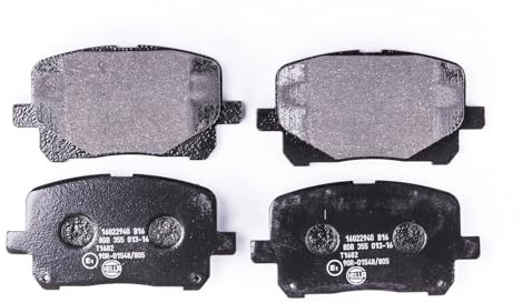 HELLA PAGID 8DB 355 013-161 Bremsbelagsatz - T1682 - Dicke/Stärke: 16.9mm - Bremssystem: Akebono - nicht für Verschleißwarnanzeiger vorbereitet - für u.a. TOYOTA