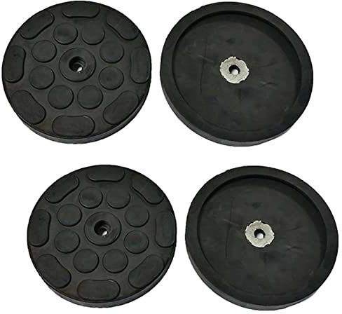 FILAVERSE 4X Gummiauflagen für J.A.B. Becker, ATH, Hofmann, Hermann Hebebühne | Ø120/110mm H19mm | 4er Set Aufnahmeteller Gummipads | Sicherer Halt für 2-Säulen Bühne | Mod. E104-CUF120/110-1F
