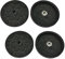 FILAVERSE 4X Gummiauflagen für J.A.B. Becker, ATH, Hofmann, Hermann Hebebühne | Ø120/110mm H19mm | 4er Set Aufnahmeteller Gummipads | Sicherer Halt für 2-Säulen Bühne | Mod. E104-CUF120/110-1F