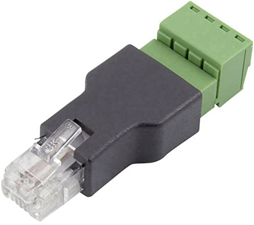 TRU COMPONENTS FL-29 RJ 11 Terminal Adapter FL-29 Stecker, gerade Polzahl 6P4C 1St.
