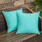 MIULEE 2er Set Outdoor Kissenbezug wasserdichte Kissenbezüge Sofakissen Dekorativ Couchkissen Wetterfeste Kissenhülle Zierkissen Bezug Weich für Sofa Couch Outdoor Garten Balkon 45x45 cm Hellgrün