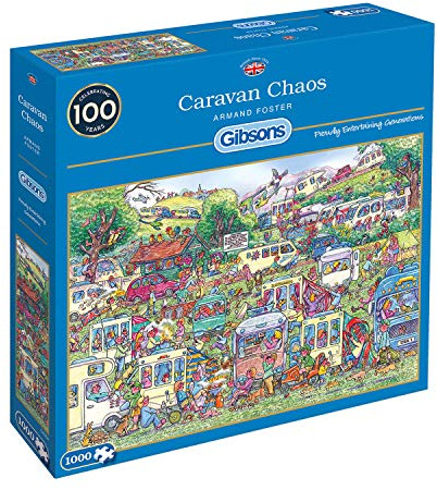 Gibsons GIBG6258 Caravan Chaos Puzzle (1000 Teile)