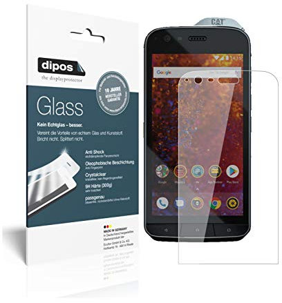 dipos I 2X Protection ecrán compatible avec Caterpillar Cat S61 Verre Souple Film Protecteur 9H