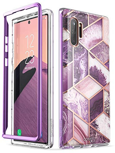 i-Blason Cover Galaxy Note 10+ Plus, Custodia Brillantini Scintillante [Serie Cosmo] Glitter Case per Samsung Galaxy Note 10+ Plus 2019, Senza Protezione per Display, Viola