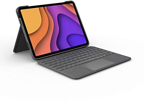 Logitech Folio Touch iPad Keyboard Case for iPad Air 4th and 5th generation 2020, 2022, QWERTY Pan Nordic Layout - Grey
