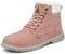 Mishansha Stivali Donna Invernali Trekking Impermeabile Scarpe Antiscivolo Allineato Caldi Stivali da Neve Outdoor Pelliccia Sneakers Rosa Gr.39