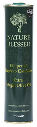 Nature Blessed Olivenöl Extra Blechdose 750 ml | 100 % griechisches natives Olivenöl extra in der 750-ml-Blechdose – kalt extrahiert, aromatisch und ideal für die Küche.