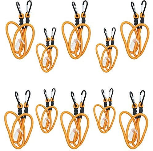 48” Bungee Rope with Carabiner Clips Cords Elastic Tie Down Fasteners 10pc