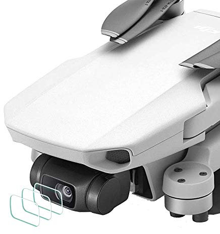 ULBTER Objektiv Schutzfolie für DJI Mavic Mini 4K / 2 SE/Mini 2 / SE- Drone Linse [3 Stück], Displayschutzfolie 0,3 mm 9H Härte Gehärtetes Glas Anti-Fingerabdruck Anti-Wasser