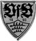 VfB Stuttgart Sticker - 3D Logo - schwarz/silber Aufkleber, Autoaufkleber - plus Lesezeichen Wir lieben Fußball