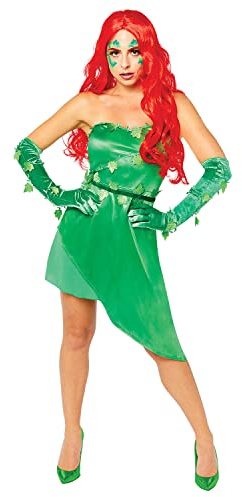 (Fix 2/1) (9908903) Adult Ladies Poison Ivy Costume Dress (UK 10-12)