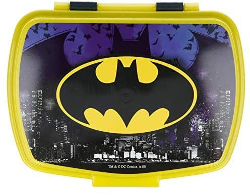 BATMAN | Contenitore Portapranzo Porta merenda Scatola Sandwich Box per Bambini (Batman)