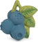 Oli & Carol - Baby-Beißring aus Naturkautschuk, Jerry the Blueberry, 9 cm