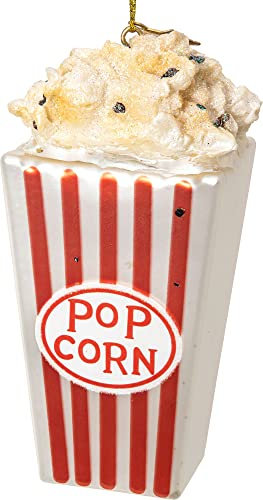 SIKORA Popcorn Tüte besondere Weihnachtskugel Glas Christbaumschmuck Deko Figur Weihnachten Anhänger Ornament - Trend Line - BS540