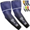 beister Mangas de compresión con protección UV, antideslizantes, para correr, ciclismo, baloncesto, golf, actividades al aire libre, hombres y mujeres (1 par)