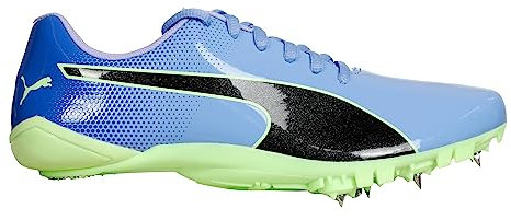 PUMA Evospeed Prep Sprint 3, Zapatillas de Atletismo Unisex Adulto, Elektro Purple Black-Fizzy Lime, 42 EU
