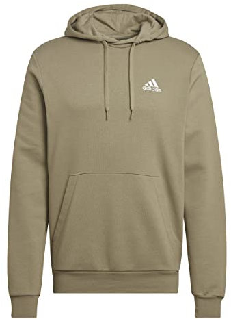 adidas Herren Essentials Fleece Hoodie, Orbit Green/White, XL