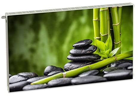 Magnet Heizkörperverkleidung Heizkörperabdeckung Grün Wellness 100x60 cm Heizung Abdeckung Verkleidung Magnetische Abdeckmatte Kühlschrank aus Einem Flexiblen Magneten Digitaler Aufdruck