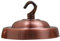 LEDSone Vintage Single Out Kupfer Deckenrosette Haken Platte für Leuchten, 105 mm Metall Antik Seitenbefestigung Deckenplatte mit Zubehör für Decken- und Wandlampe (Kupfer)